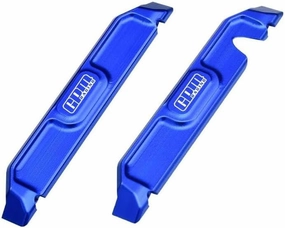 Aluminum 7075 Alloy Chassis Nerf Bars for Traxxas 1:16 Mini Maxx 4WD 107154-1 / Mini XRT VXL-3S 108076-1 Monster Truck Upgrades - Blue