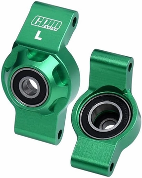 Aluminum 7075 Alloy Rear Hub Stub Axle Carriers with Oversize Bearing for Traxxas 1:16 Mini Maxx 4WD 107154-1 / Mini XRT VXL-3S 108076-1 Monster Truck Upgrades - Green