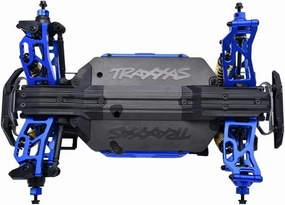 Aluminum 7075 Alloy Rear Upper Suspension Arms for Traxxas 1/16 Mini Maxx 4WD RTR Brushless Monster Truck 107154-1 Upgrades - Blue