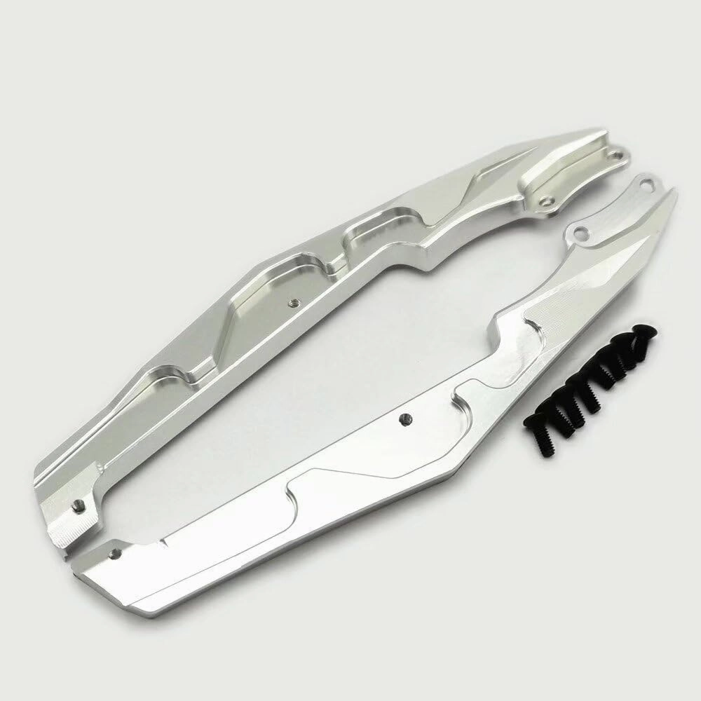Aluminum Chassis Mud Guards Side Trail Bar Silver for Losi 1/18 RC Mini-T 2.0 LOS211019