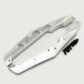 Aluminum Chassis Mud Guards Side Trail Bar Silver for Losi 1/18 RC Mini-T 2.0 LOS211019