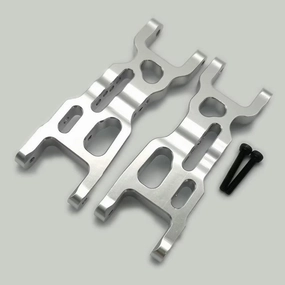 Aluminum Front Suspension Arm Mutiple Hole Design Silver for Losi 1/18 Mini-T 2.0 Mini-B LOS214003