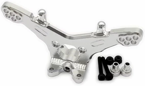 Aluminum Rear Shock Tower Damper Mount Silver for Losi Mini-T 2.0 LOS214011