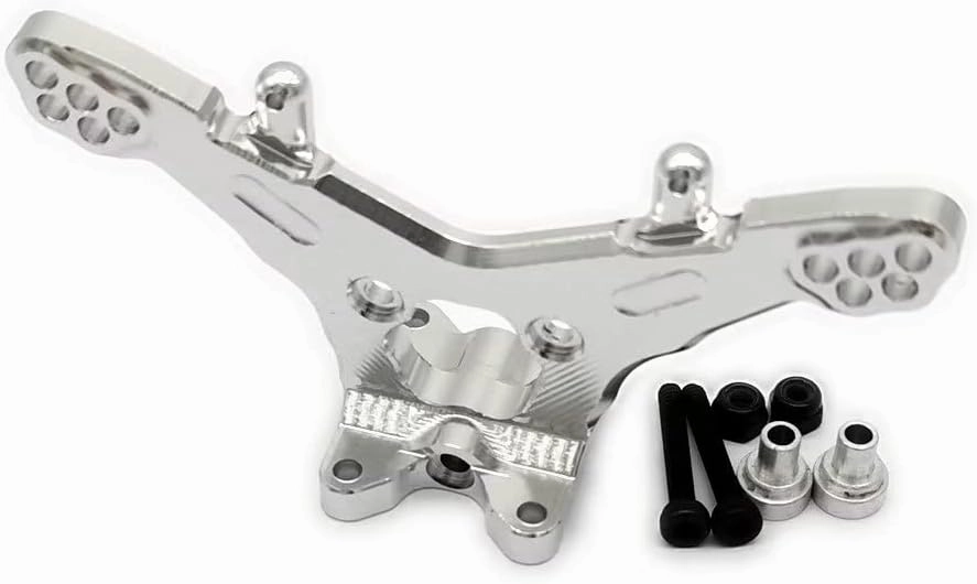 Aluminum Rear Shock Tower Damper Mount Silver for Losi Mini-T 2.0 LOS214011