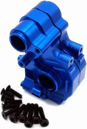 Aluminum Rear Transmission Case Gear Box for Losi Mini-T 2.0 LOS212017 Blue