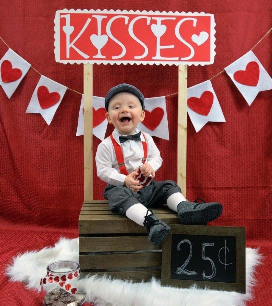 AMK Baby Toddler Little Boys Vintage Knickerbocker Suit Set - 5 pc Suspender Bowtie Hat Knickers Retro Suit…