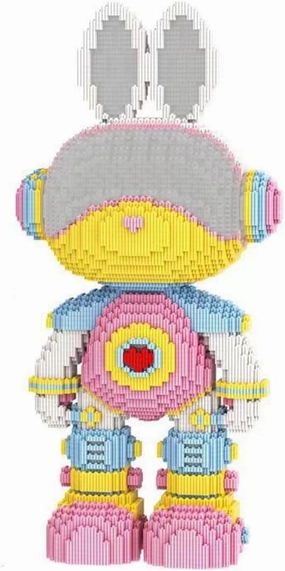 Animal Astronaut Rabbit Micro Building Blocks Set（8000PCS 55cm High Series） Gift for Adults and Kids