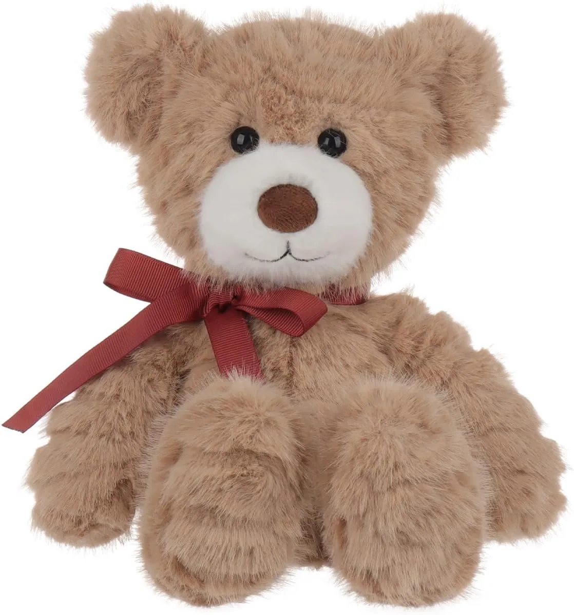 Apricot Lamb Cloud Bear Plush Stuffed Animals for Kids, Soft Cute Plush Toys for Baby Girl and Boy, Fluffy Cloud Bear Brown 8.7 Inches