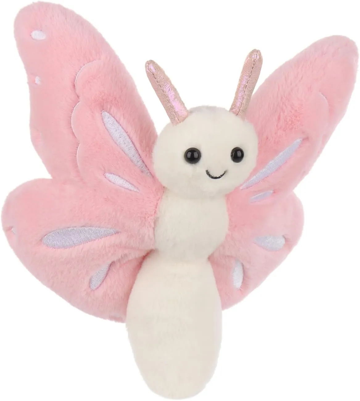 Apricot Lamb Pink Butterfly Plush Stuffed Animals for Kids, Soft Cute Plush Toys for Baby Girl and Boy, Fluffy Pink Butterfly Pink