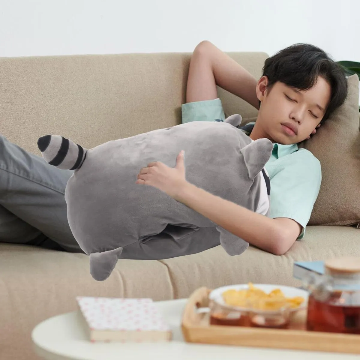 ARELUX Axolotl Plush Pillow Stuffed Animal Snuggly Pillow Cute Plush Toy Snuggle Buddy Axolotl Plushie Kawaii Soft Hugging Pillow for Kids Boys Girls 17.7in