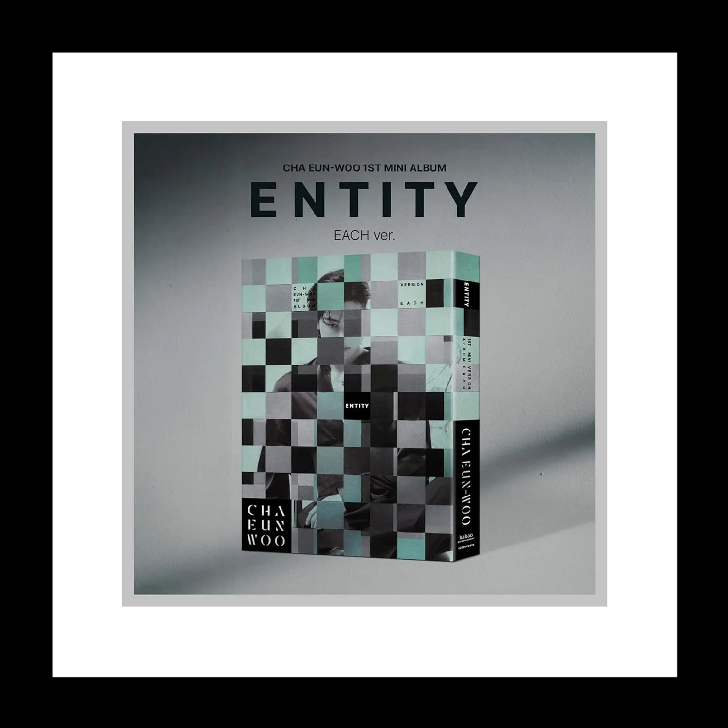 Astro Cha Eunwoo Entity 1st Mini Album EACH Version CD 1p Folding Poster on Pack 168p PhotoBook 3p PhotoCard 1ea Sticker 1ea DIY Entity 1p Accordion Lyric Paper Tracking Sealed