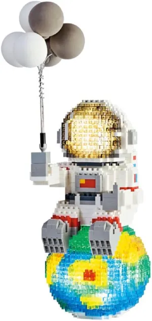 Astronaut Mini Building Blocks Micro Building Kits for Adults with Led Lighting Kit-Balloon Romantic1368PCS