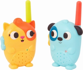 B. toys Lolo & Woofer Walkie-Talkies - 2-Pack Walkie Talkies - Long 100-Foot Range - Toys for Toddlers, Kids - 3 Years  