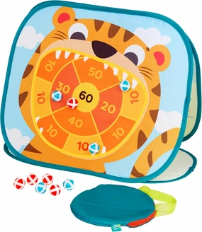 B. toys- Toss 'n' Score- Sports & Outdoor Summer Game Set – 3 Outdoor Games for Kids – Triple-Sided Dartboard & 10 Balls – Portable Carry Bag – 3 Years  