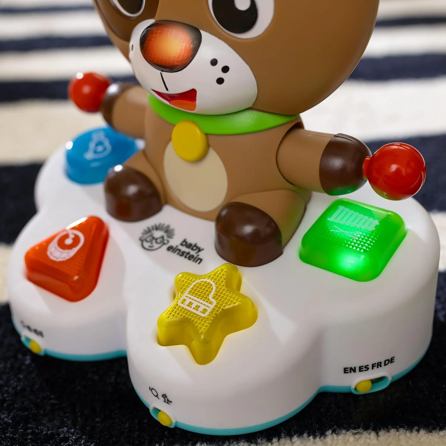 Baby Einstein Drum & Learn Dean Musical Learning Toy, Multisensory, Ages 6 Months and Up