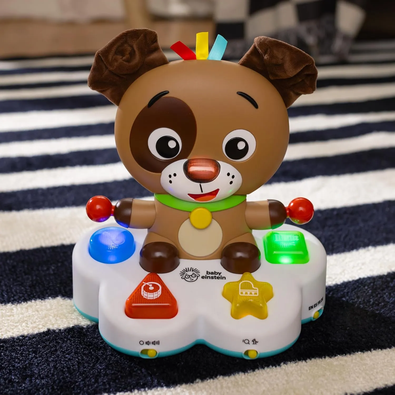 Baby Einstein Drum & Learn Dean Musical Learning Toy, Multisensory, Ages 6 Months and Up