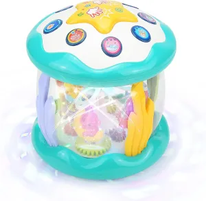 Baby Toys - Musical Rotating Ocean Projector Toy - Tummy Time Light Up Infant Toys for 12  Months Boys Girls (855-155A)