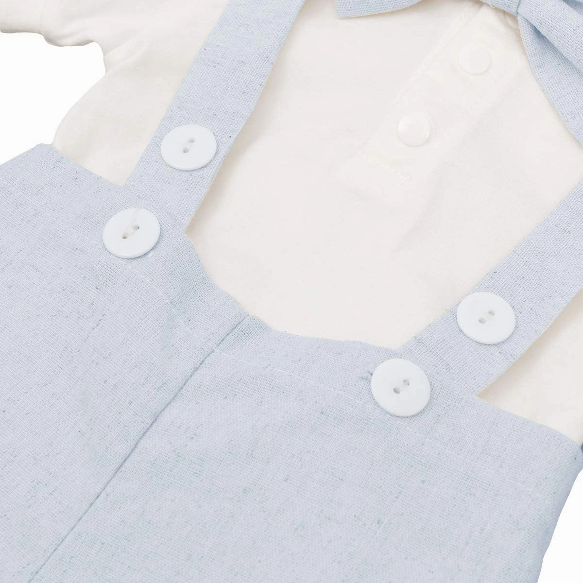 Baby Boys Formal Suit Set Short Sleeve Romper Suspenders Shorts Pants Bowtie Wedding Tuxedo Outfits Cake Smash Clothes