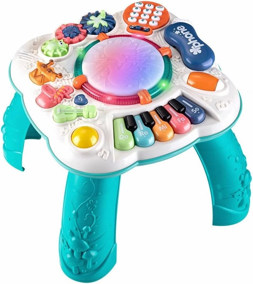 Baby Toys 12-18 Months, Baby Activity Table, Activity Center for 1 2 3 Years Old (Size: 11.8 x 11.8 x 12.2 inches)