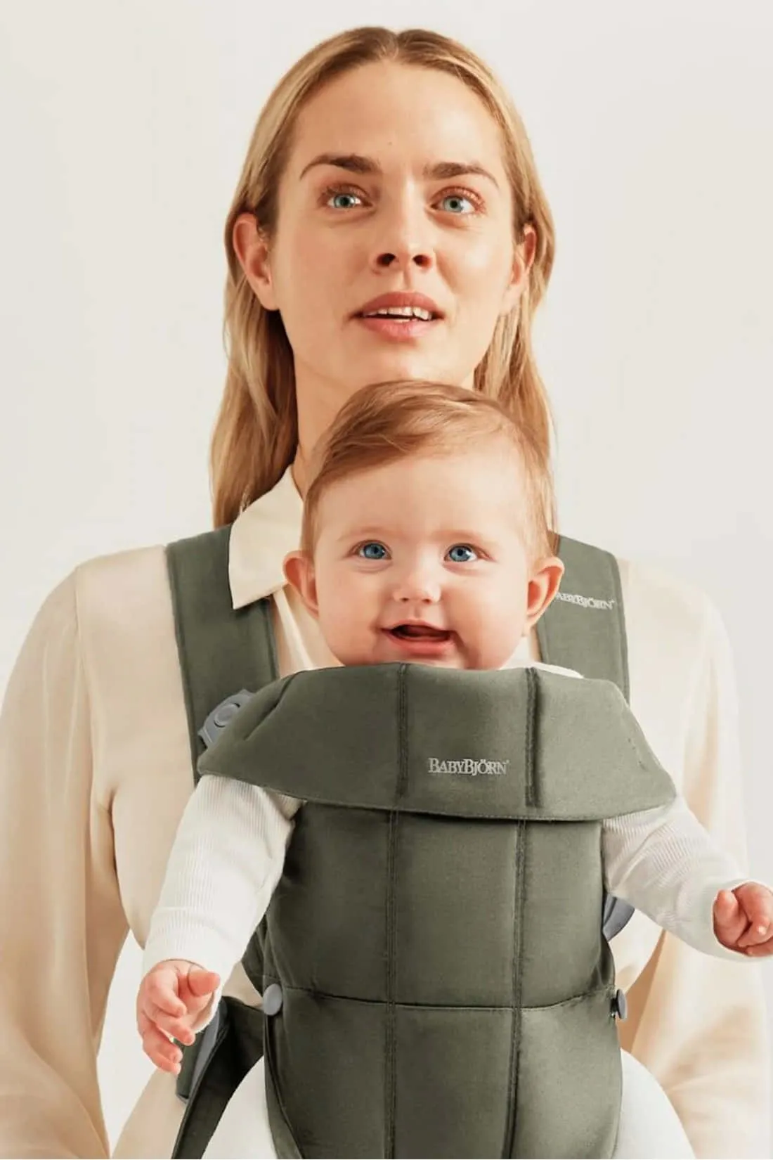 BabyBjörn Baby Carrier Mini - Dark Green, Woven