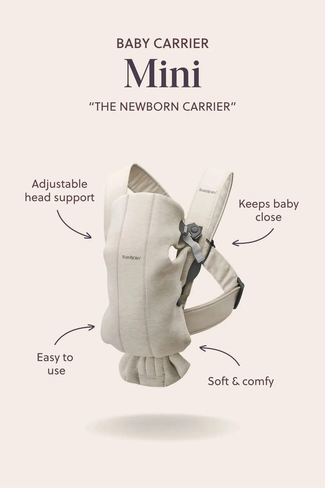 BabyBjörn Baby Carrier Mini - Dark Green, Woven