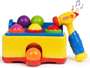 Bambiya Ball Popper Game with Hammer Toy –Baby Toy with Fun Lights and Sound Effects – Hours of Fun and Skills Development with This Baby Ball Toy for Kids 3  Year Old