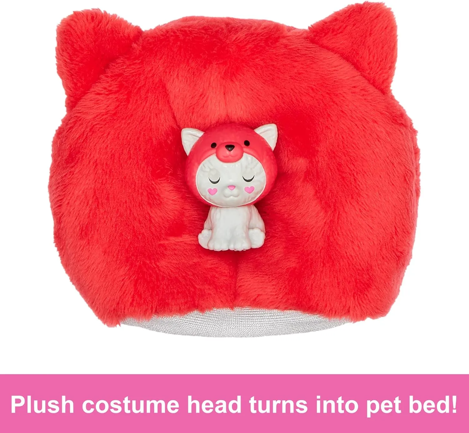 Barbie Cutie Reveal Doll & Accessories with Animal Costume & 10 Surprises Including Color Change, Kitten as Red Panda in Costume-Themed Series