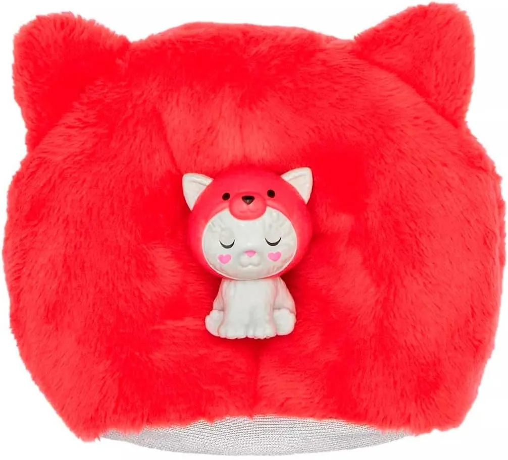 Barbie Cutie Reveal Doll & Accessories with Animal Costume & 10 Surprises Including Color Change, Kitten as Red Panda in Costume-Themed Series