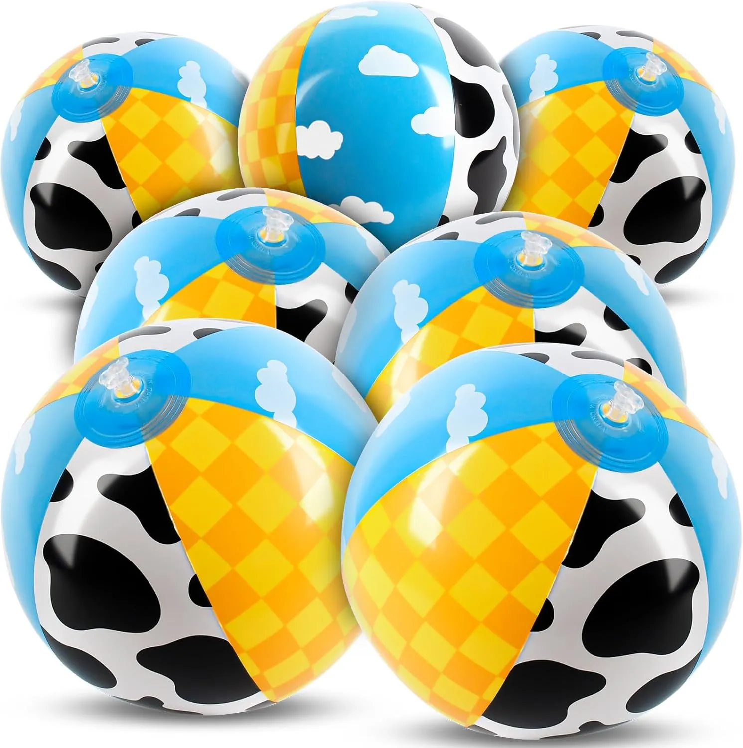 Beach Ball Set,Themed Beach Balls for Summer Pool Games
