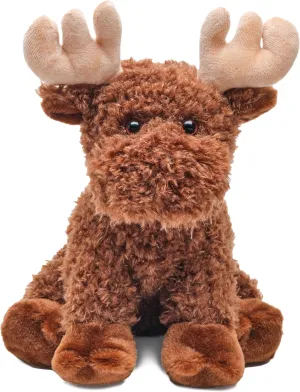 Bearington Morton The Moose Stuffed Animal, 10.5 Inch Plush Moose