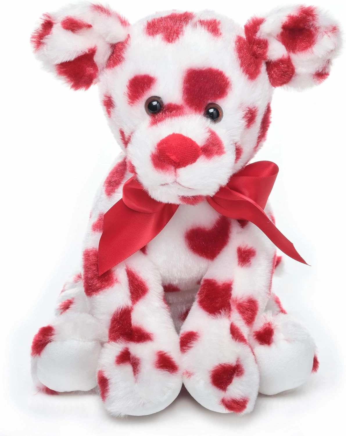 Bearington Romantic Rover Valentine's Day Stuffed Animal, 12 Inch Puppy Stuffed Animal, Ideal for Valentine's Day Gifts