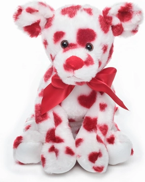 Bearington Romantic Rover Valentine's Day Stuffed Animal, 12 Inch Puppy Stuffed Animal, Ideal for Valentine's Day Gifts