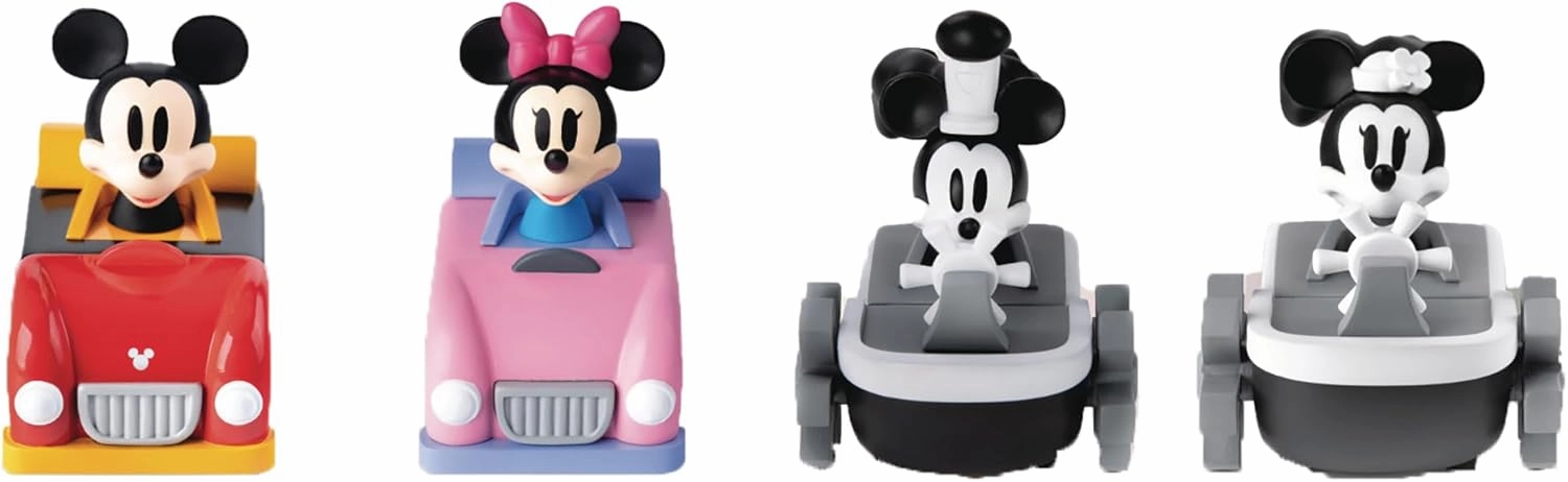 Beast Kingdom Classic Mickey PBC-003SP Pull Back Car Series (D100 Ver.) 4-Piece Set