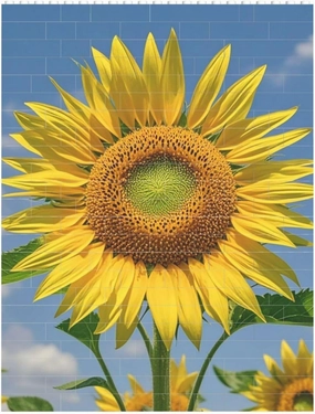 Beautiful Sunflower Building Block Puzzle Personalized Building Bricks for Adults Block Puzzle Building DIY Brick Block Puzzles Valentine's Day Gifts for Home Decor Brick Puzzle