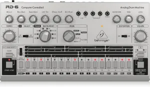Behringer RHYTHM DESIGNER RD-6-SR Analog Drum Machine with 8 Drum Sounds, 64 Step Sequencer and Distortion Effects