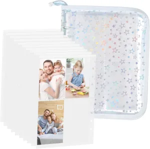 BESPORTBLE A5 Photo Album Binder with Zipper Kpop Poster Card Frame Card Sleeves for Kpop Fans Mini Album