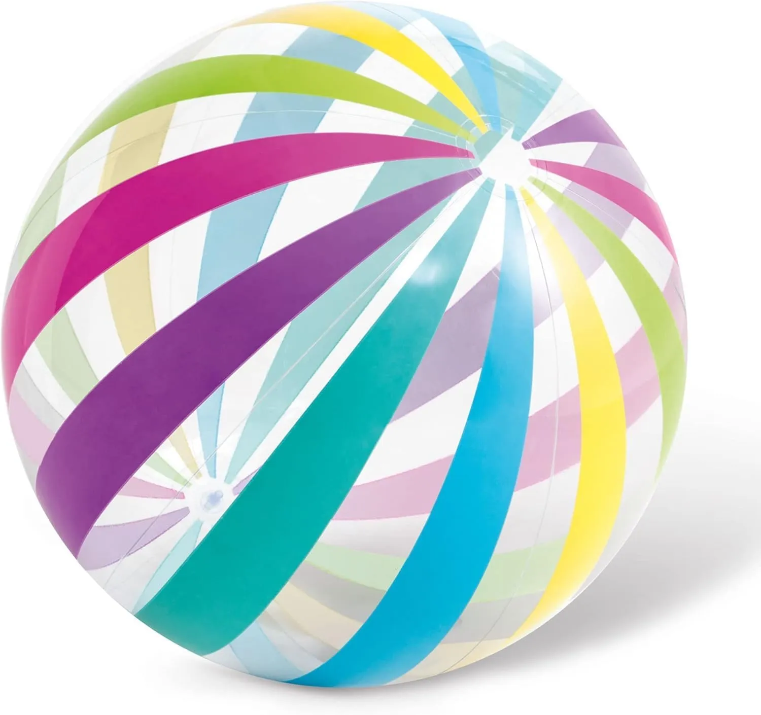 Big Beach Ball Set for Summer, Rainbow Beach Balls for Swimming at The Pool or Beach, Set of 3