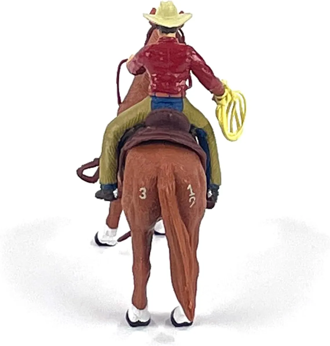 Big Country Toys Cowboy Figurine – Hand-Painted 1:20 Scale Ranch & Rodeo Collectible (6666 Ranch Cowboy and Quarter Horse)