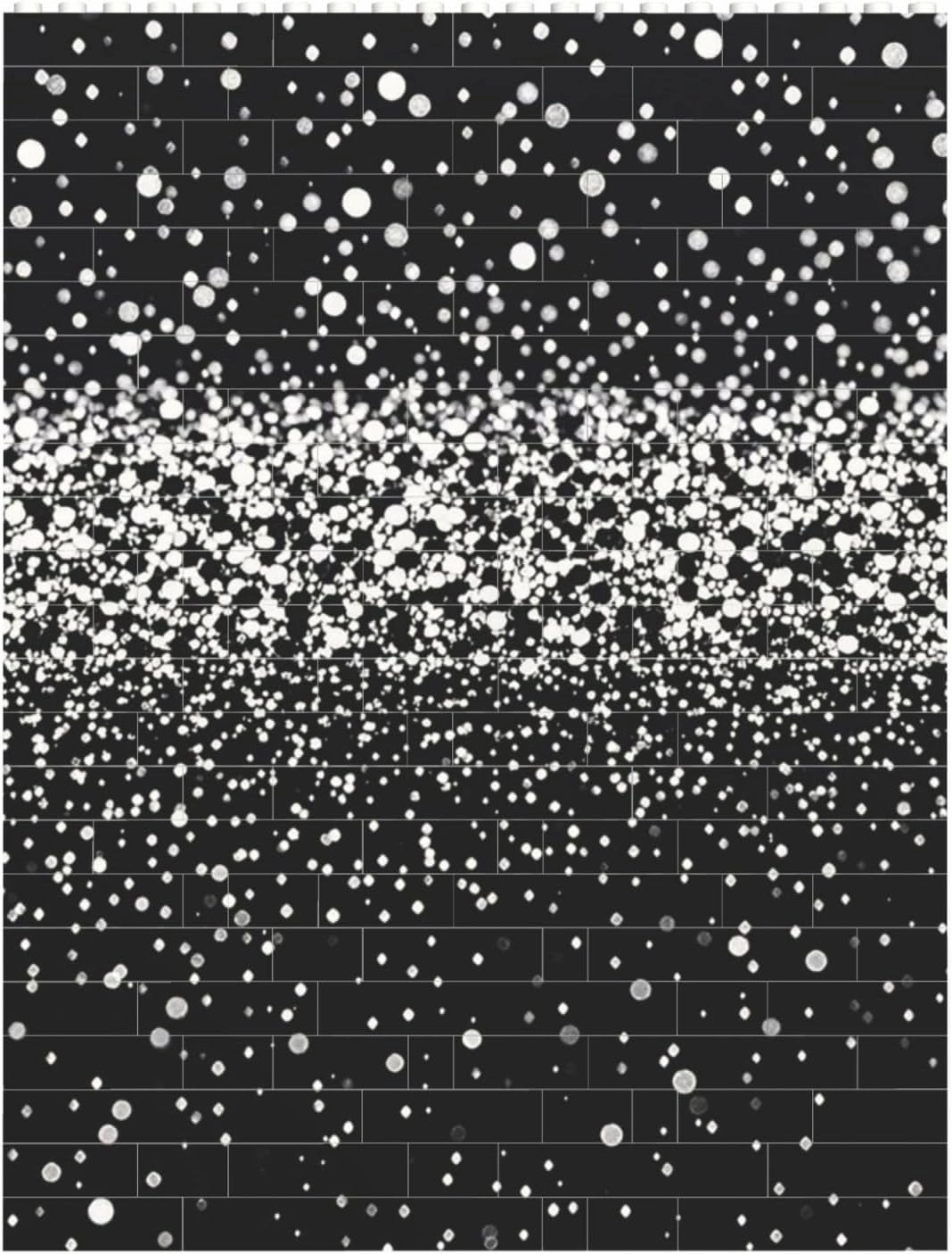 Black White Glitter Building Block Puzzle Personalized Building Bricks for Adults Block Puzzle Building DIY Brick Block Puzzles Valentine's Day Gifts for Home Decor Brick Puzzle