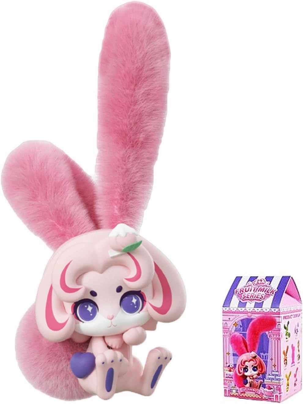 Blind Box Figures Toys,4.7" Cute Mini Dolls Kawaii Cabo Rabbit Fruit Series PVC Blind Box Doll Collectable Action Figure Posable Dress Up Doll for Girls Birthday Party Gift Toys