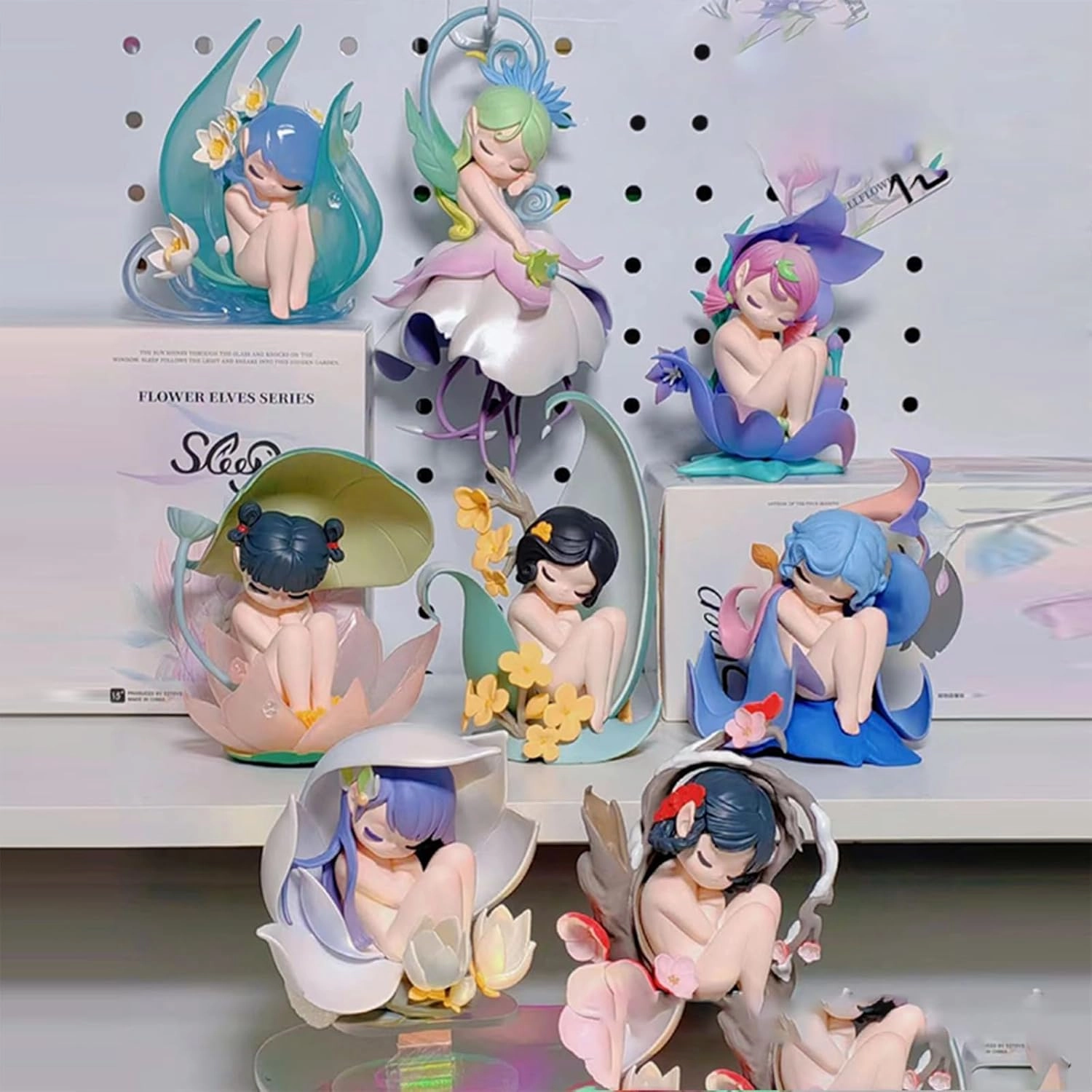 Blind Box Figures Toys,4.7" Cute Mini Dolls Kawaii Secret Realm Elves Series PVC Blind Box Doll Collectable Action Figure for Birthday Party Gift Toys (Elf Series4-1pack)