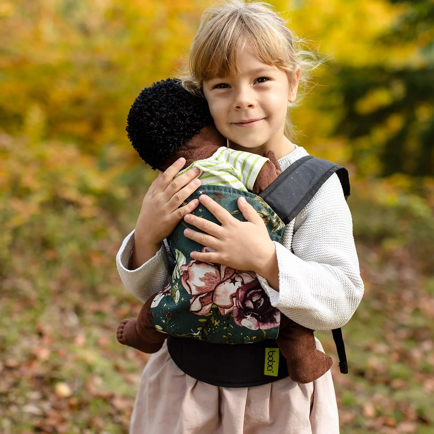 Boba Mini Doll Carrier Adorable Toy Carrier for Your Little boy or Girl (Forest Flower Child)