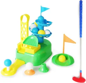 Boley Kids Golf Set - Interactive Golf Toy with Automatic Ball Release, Putting Green, and Club - Fun Indoor & Outdoor Sports Toy for Toddlers and Kids - Perfect for Developing Coordination Skills