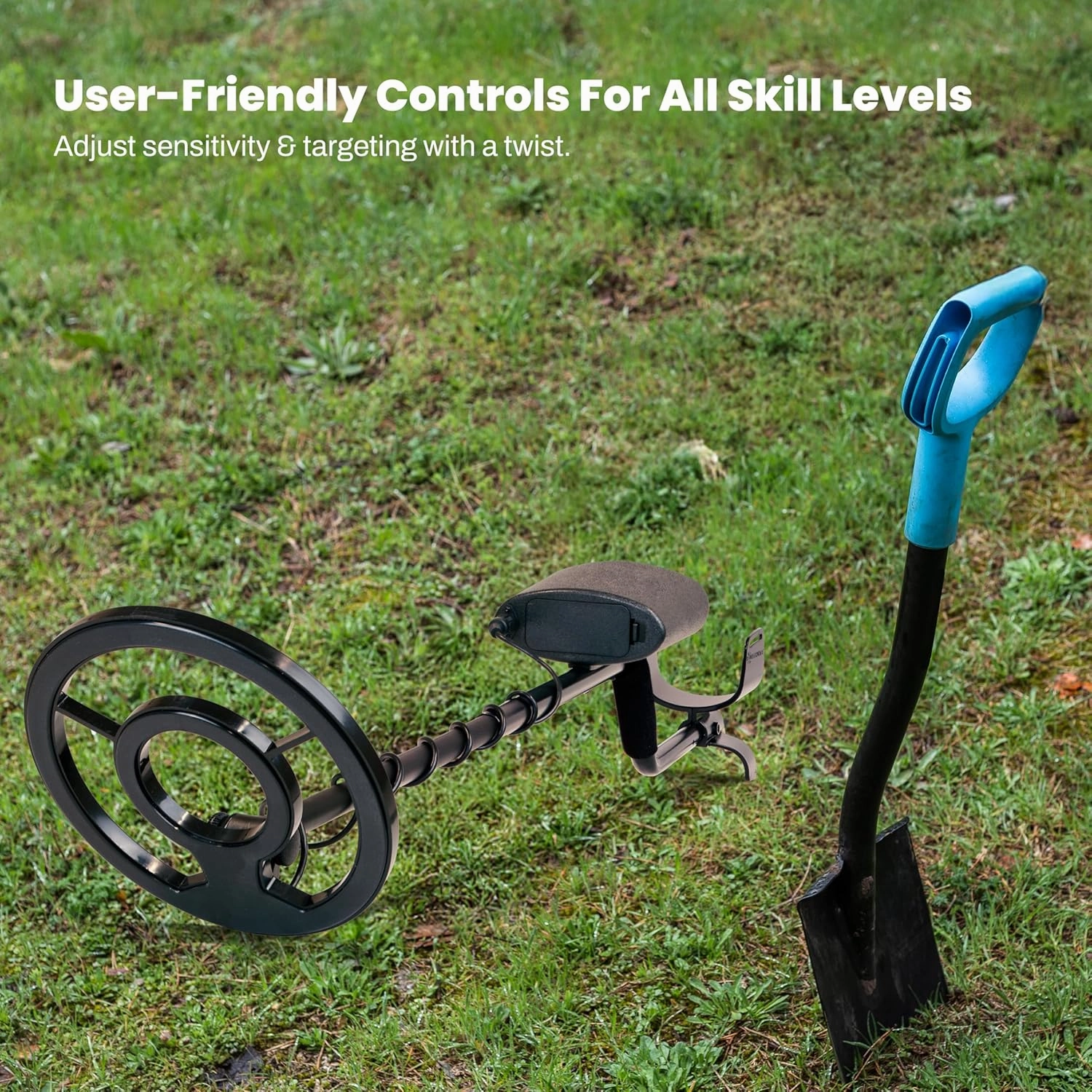 Bounty Hunter TK4 Tracker IV Metal Detector with Waterproof 8-Inch Coil, Versatile Detection Modes, Durable Construction, and Easy-to-Use Controls for All-Terrain Treasure Hunting Adventures