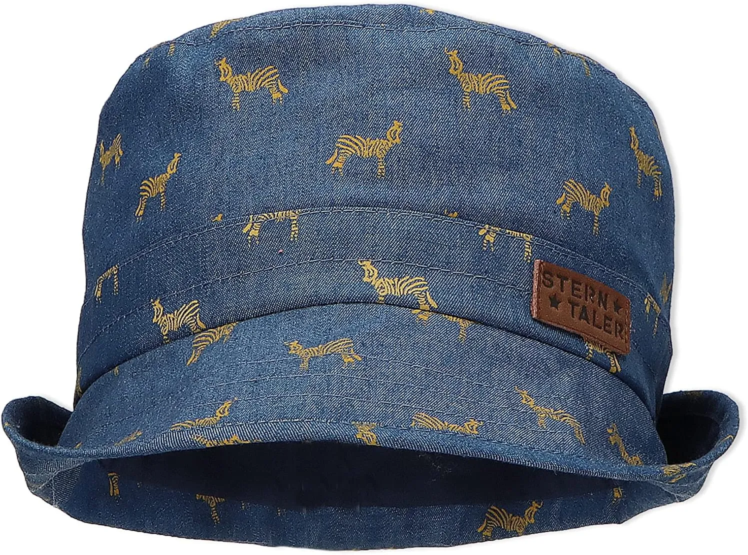 Boy's Fishing Hat Checked Blue