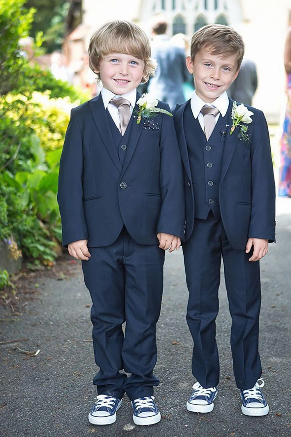 Boys' Formal Suit Set Slim Fit Kids Formal Suits Toddler Tuxedo Wedding Prom Classic Outfit for Teen