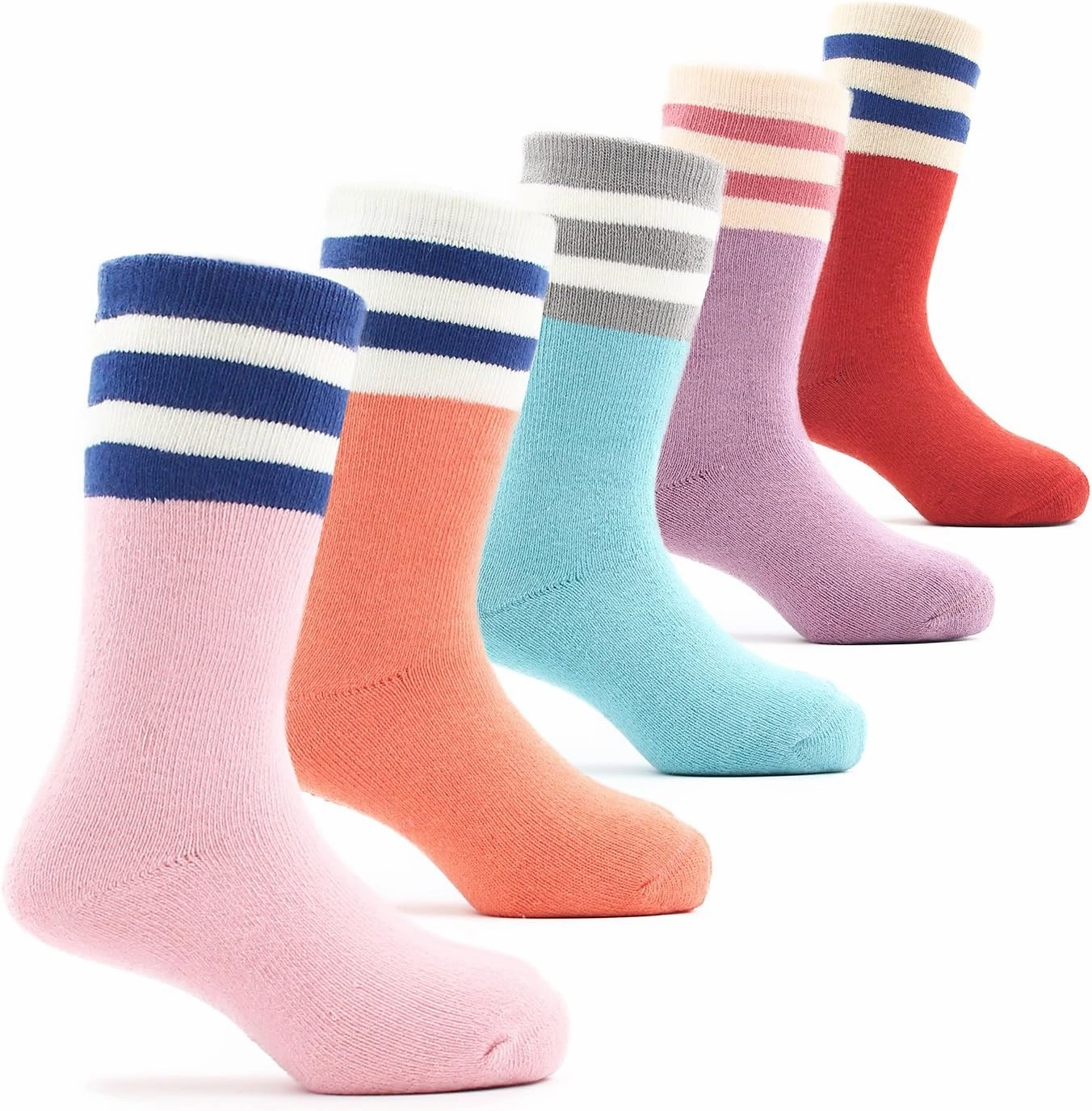 Boys Winter Warm Socks Kids Cotton Crew Socks Cartoon Bear Socks For Boys