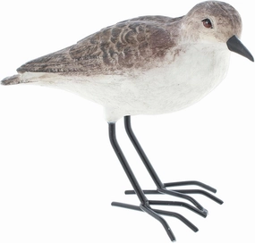 Bridge Collection Realistic Shorebird Figure - Resin Sandpiper Bird Statue - Tabletop Beach Decor for Lake House, Coastal Decor Accents