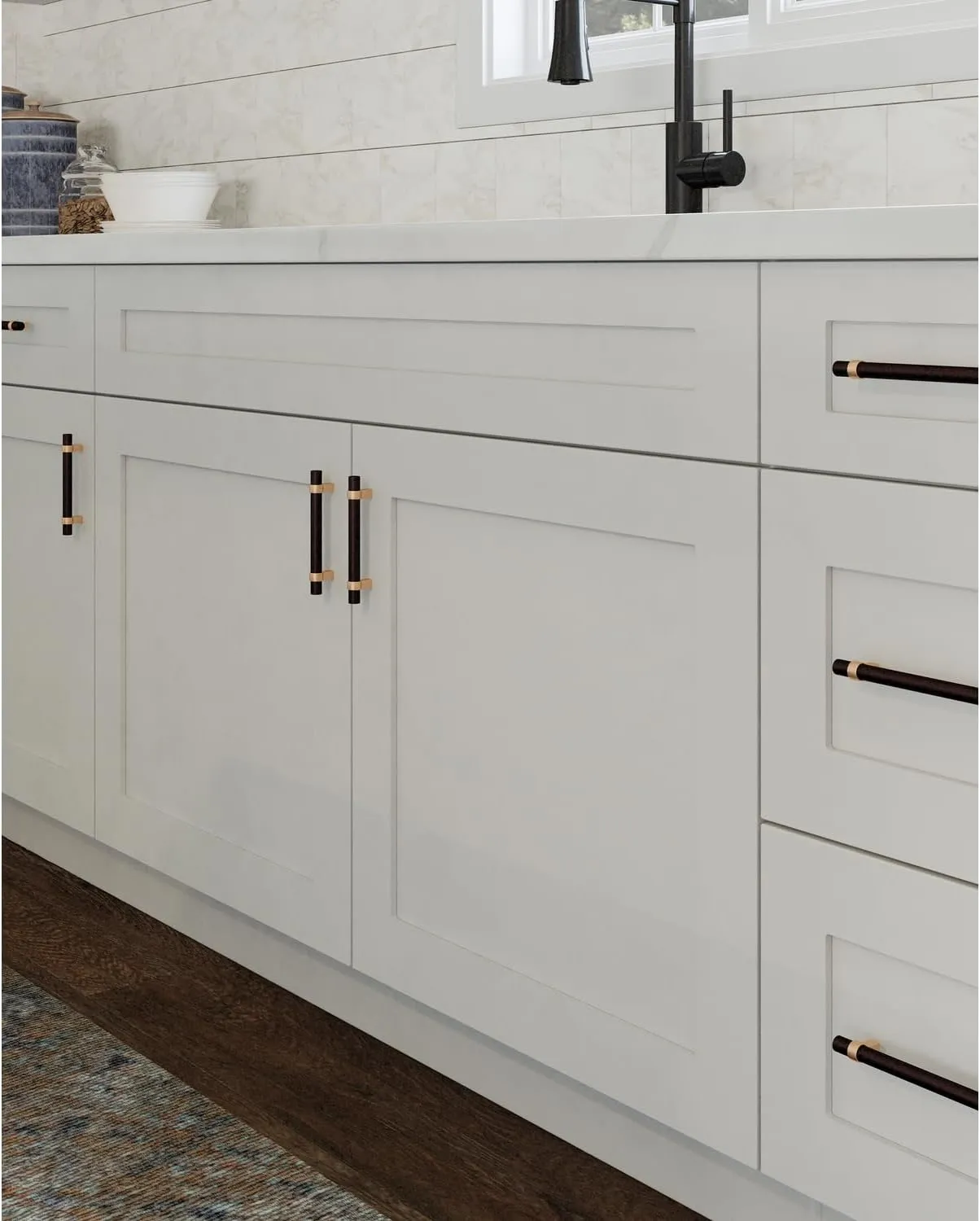 Brookings Shaker Unassembled Bridge Wall Kitchen Cabinet W3018, 30 W x 12 D x 18 H, Painted White with Sherwin Williams®, Solid Wood – Design House, 561662