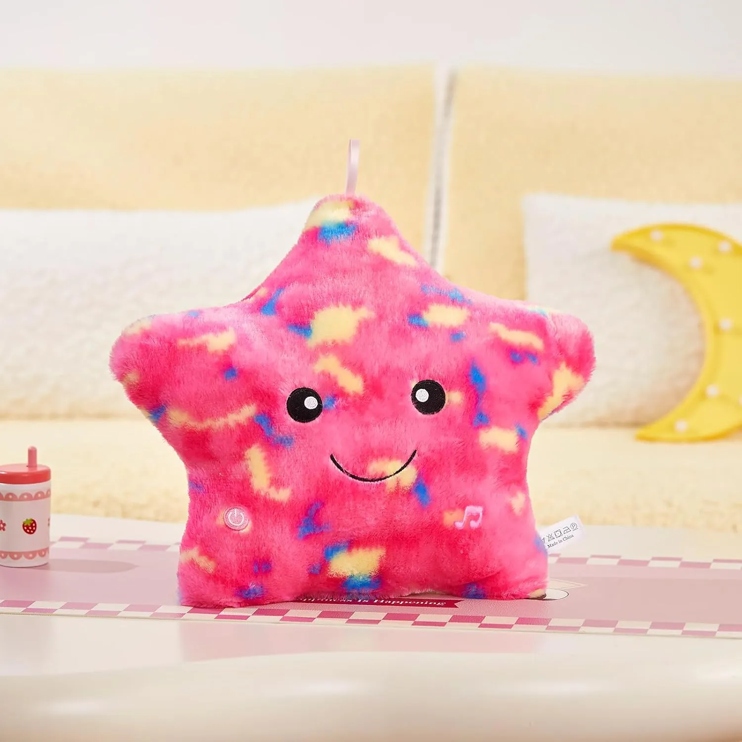 BSTAOFY 13‘’ Creative LED Musical Glow Twinkle Star Lullaby Light up Stuffed Animal Toys Soothe Kids Emotions Birthday Christmas for Toddlers Kids